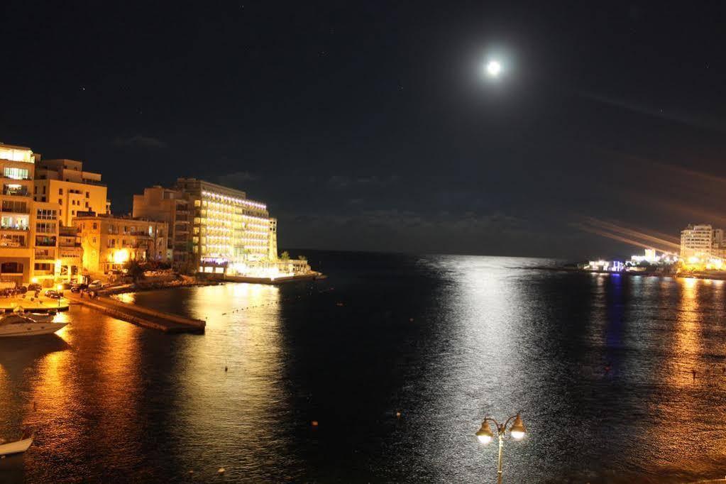 Spinola Bay Top Floor Seafront 3 Bedroom Apartment With Panoramic Sea Views - By Getawaysmalta San Ġiljan Exterior foto