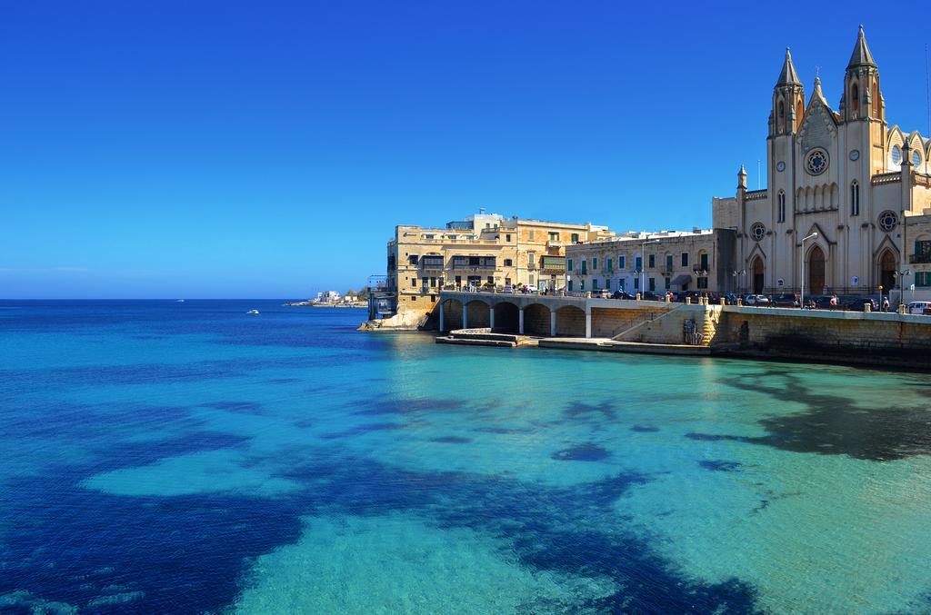 Spinola Bay Top Floor Seafront 3 Bedroom Apartment With Panoramic Sea Views - By Getawaysmalta San Ġiljan Exterior foto