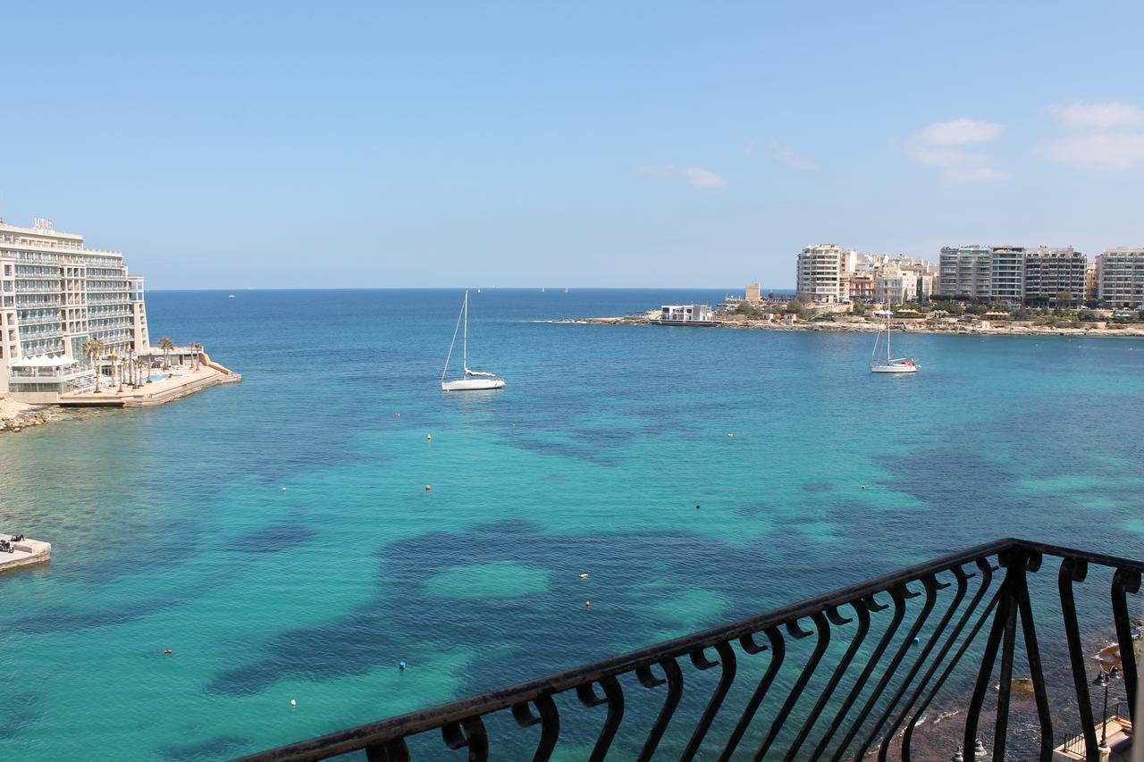 Spinola Bay Top Floor Seafront 3 Bedroom Apartment With Panoramic Sea Views - By Getawaysmalta San Ġiljan Exterior foto